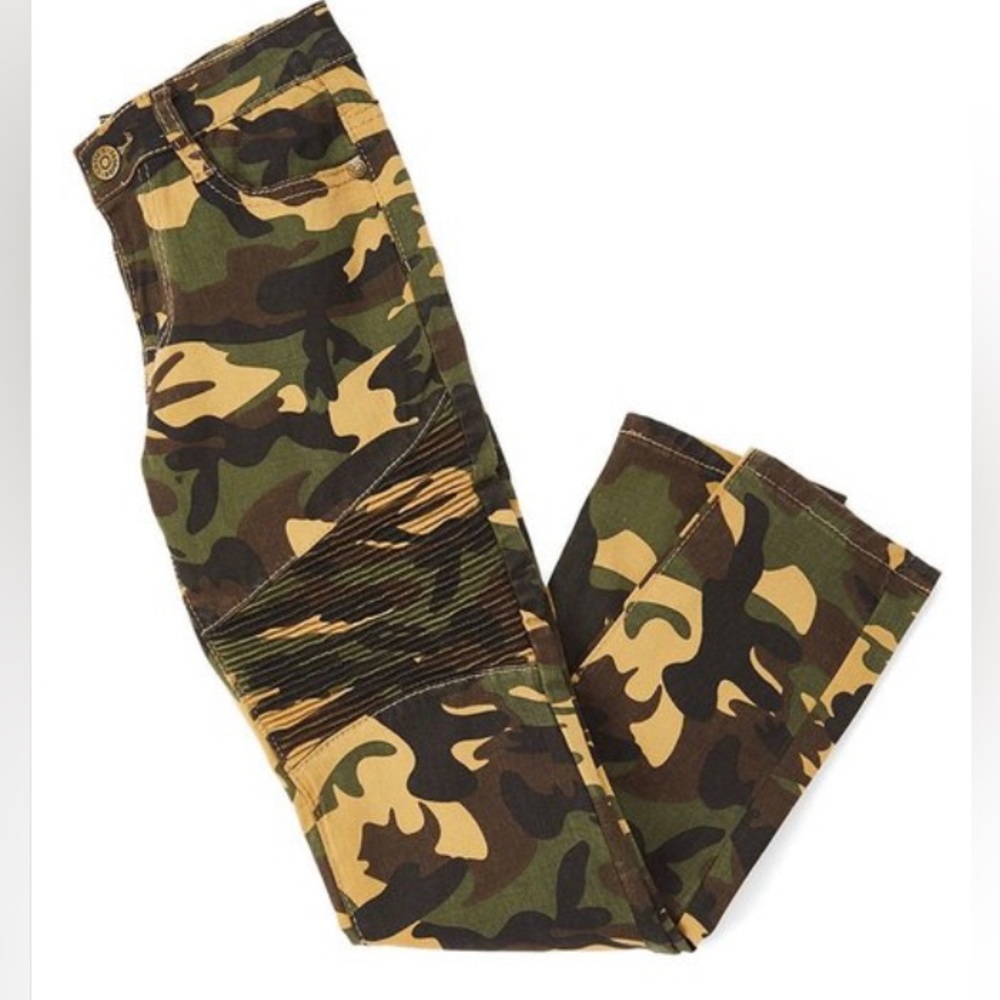 Khaki Camo Skinny Pants